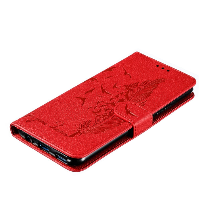 Feather Pattern Litchi Texture Horizontal Flip Leather Case with Wallet & Holder & Card Slots, For Huawei P Smart Z / Y9 Prime (2019), For Huawei P20 Lite (2019) / Nova 5i, For Huawei P30, For Huawei P30 Lite, For Huawei P30 Pro