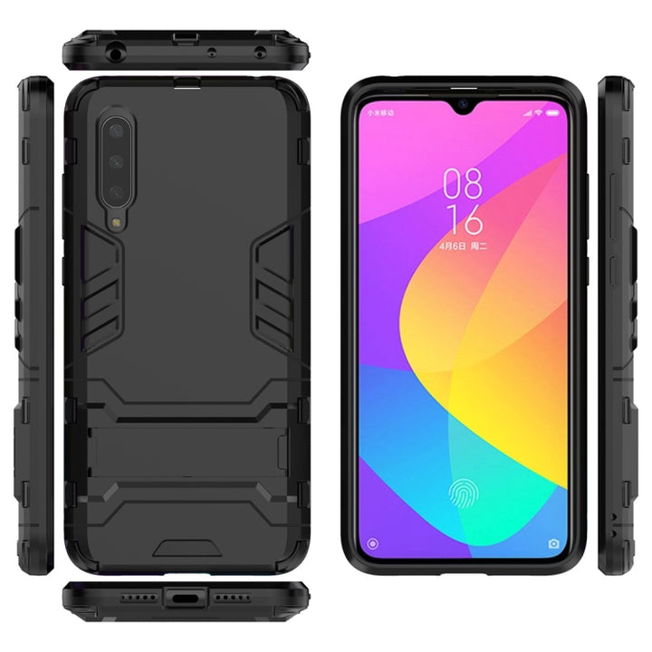 Shockproof PC + TPU Protective Case with Invisible Holder, For Xiaomi Mi CC9, For Xiaomi Mi CC9e