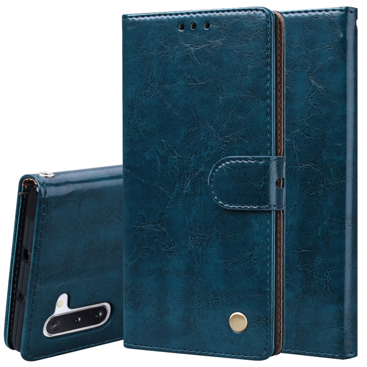 Business Style Oil Wax Texture Horizontal Flip Leather Case with Holder & Card Slots & Wallet, For Galaxy Note 10, For Galaxy Note 10 Pro / Note 10+, For Huawei P20 Lite (2019) / Nova 5i