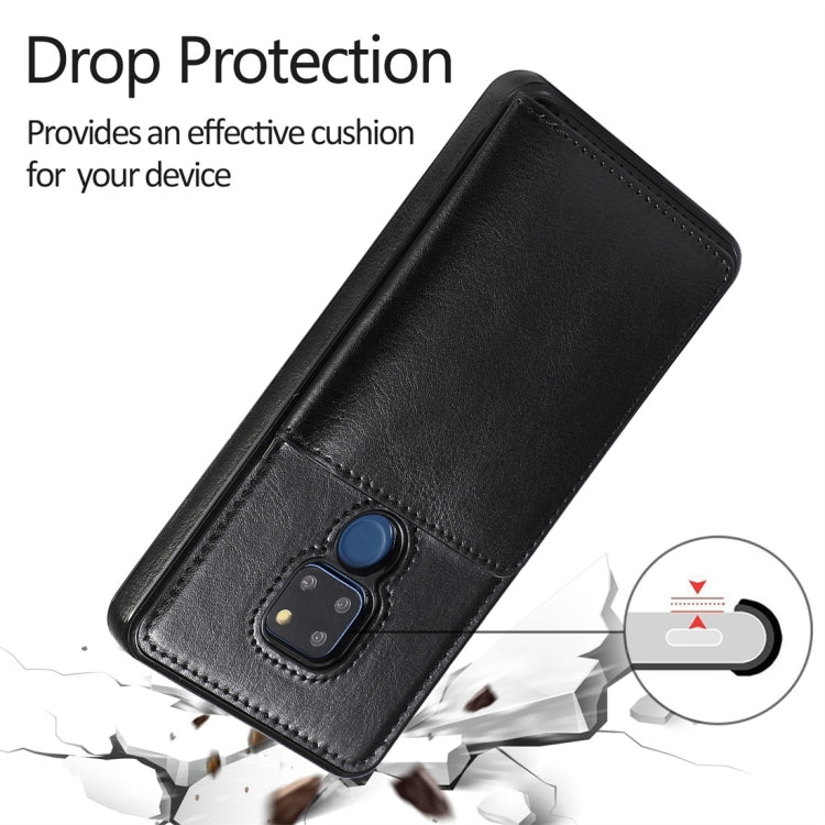 Shockproof PU + TPU Protective Case with Card Slots & Holder, For Huawei Mate 20, For Huawei Mate 20 Lite, For Huawei Mate 20 Pro, For Huawei P30, For Huawei P30 Lite