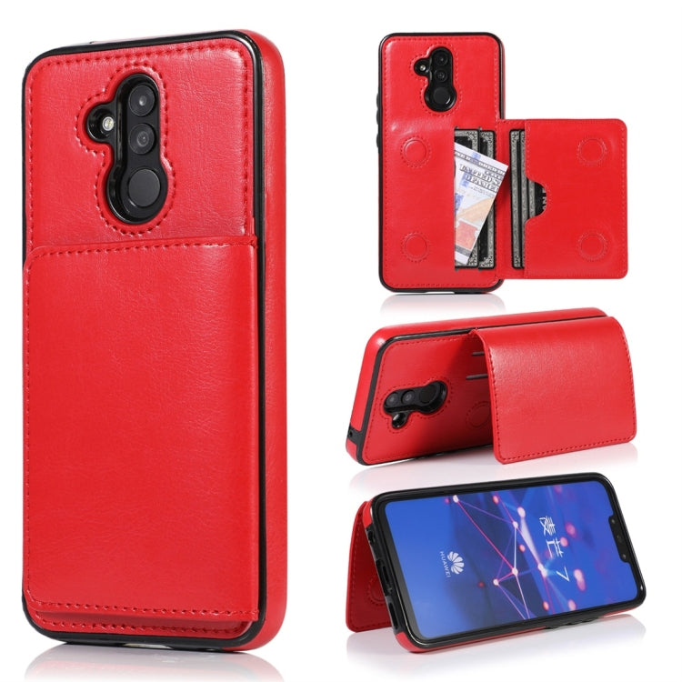 Shockproof PU + TPU Protective Case with Card Slots & Holder, For Huawei Mate 20, For Huawei Mate 20 Lite, For Huawei Mate 20 Pro, For Huawei P30, For Huawei P30 Lite