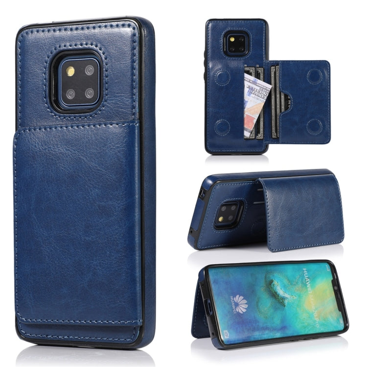 Shockproof PU + TPU Protective Case with Card Slots & Holder, For Huawei Mate 20, For Huawei Mate 20 Lite, For Huawei Mate 20 Pro, For Huawei P30, For Huawei P30 Lite