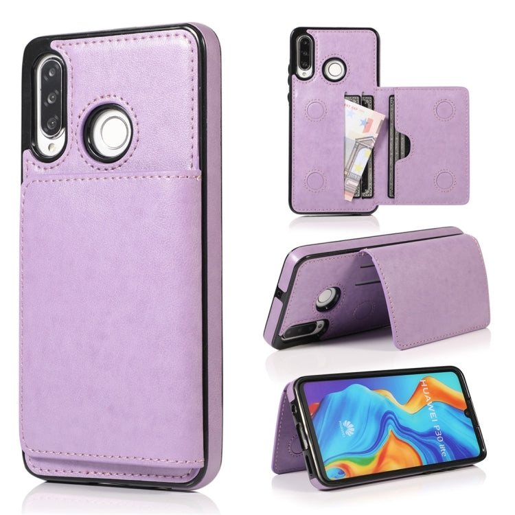 Shockproof PU + TPU Protective Case with Card Slots & Holder, For Huawei Mate 20, For Huawei Mate 20 Lite, For Huawei Mate 20 Pro, For Huawei P30, For Huawei P30 Lite