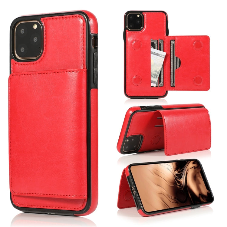 Shockproof PU + TPU Protective Case with Card Slots & Holder, For iPhone 11 Pro, For iPhone 11 Pro Max, For iPhone X / XS, For Galaxy Note 10, For Galaxy Note 10+