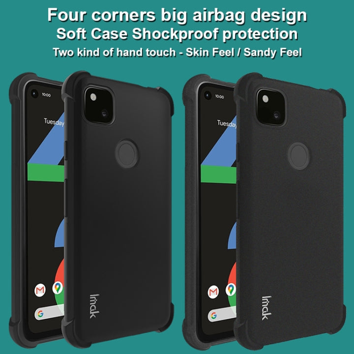 IMAK All-inclusive Shockproof Airbag TPU Case with Screen Protector, For Google Pixel 4a 4G, For Google Pixel 4a 5G, For Google Pixel 5