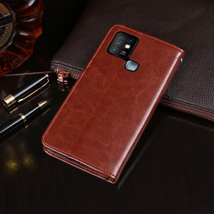 idewei Crazy Horse Texture Horizontal Flip Leather Case with Holder & Card Slots & Wallet, For Infinix Hot 10