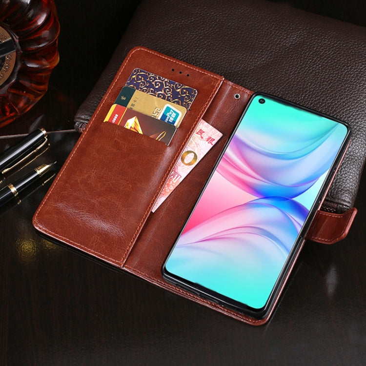 idewei Crazy Horse Texture Horizontal Flip Leather Case with Holder & Card Slots & Wallet, For Infinix Hot 10