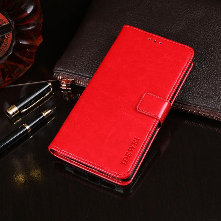 idewei Crazy Horse Texture Horizontal Flip Leather Case with Holder & Card Slots & Wallet, For Infinix Hot 10