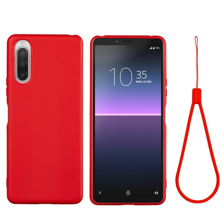 Pure Color Liquid Silicone Shockproof Full Coverage Case, For Sony Xperia 5 II