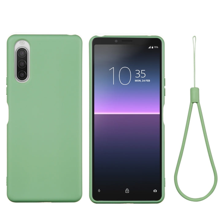 Pure Color Liquid Silicone Shockproof Full Coverage Case, For Sony Xperia 5 II