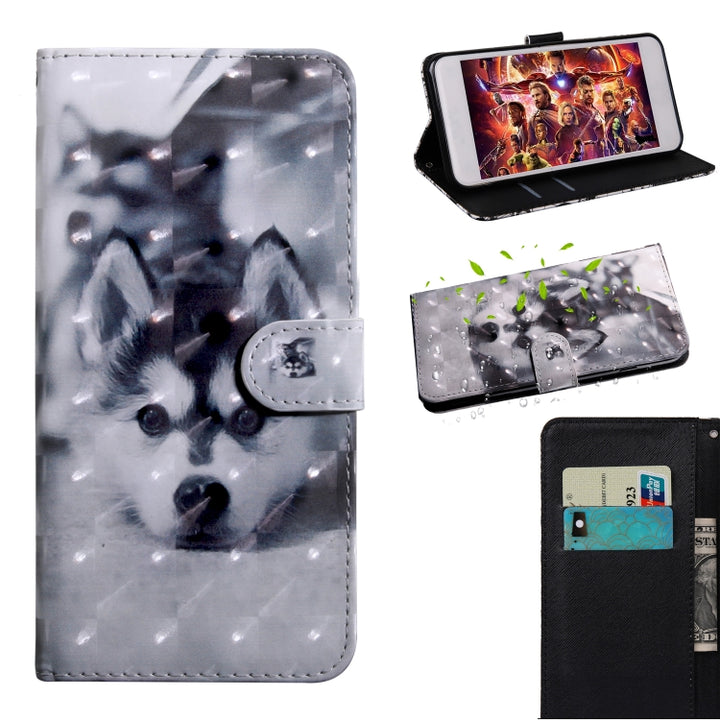 3D Painted Pattern Horizontal Flip TPU + PU Leather Case with Holder & Card Slots & Wallet & Lanyard, For Nokia 2.4, For Nokia 3.4