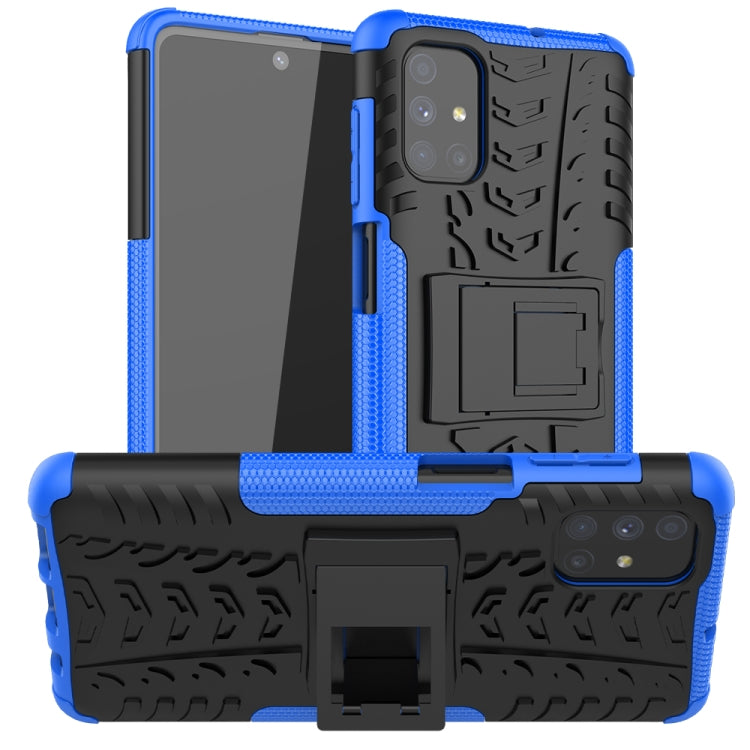 Tire Texture Shockproof TPU+PC Protective Case with Holder, For Samsung Galaxy A42 5G, For Motorola Moto G9 Plus, For Samsung Galaxy M51, For Huawei Enjoy 20 Plus 5G / Y9a