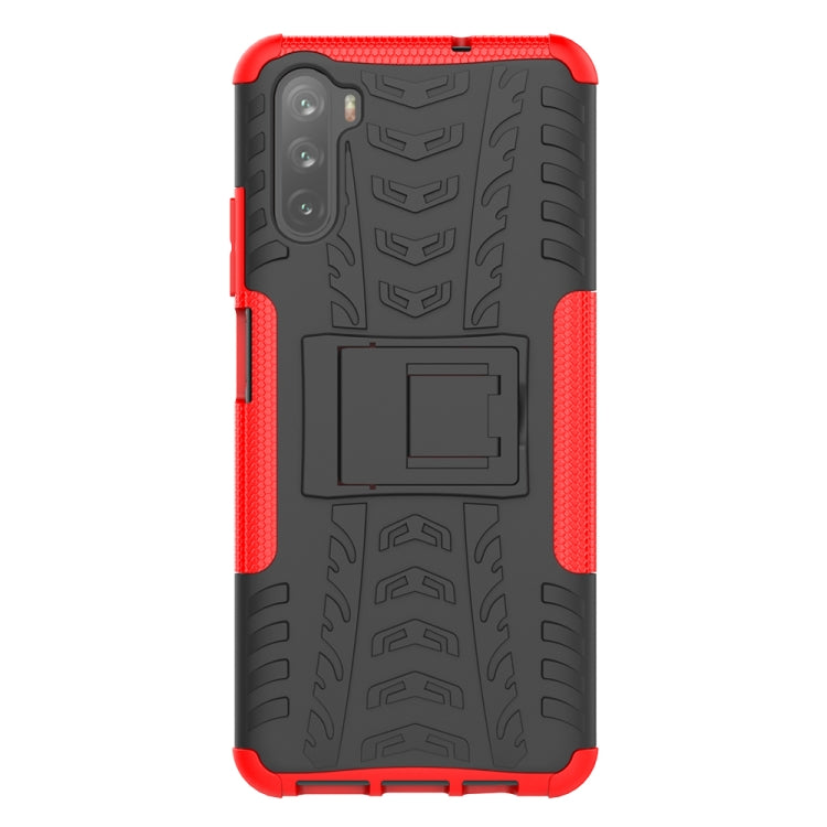 Tire Texture Shockproof TPU+PC Protective Case with Holder, For Huawei Mate 40 lite / Maimang 9, For Xiaomi Poco X3, For Xiaomi Mi 10T / 10T Pro 5G, For OnePlus 8T