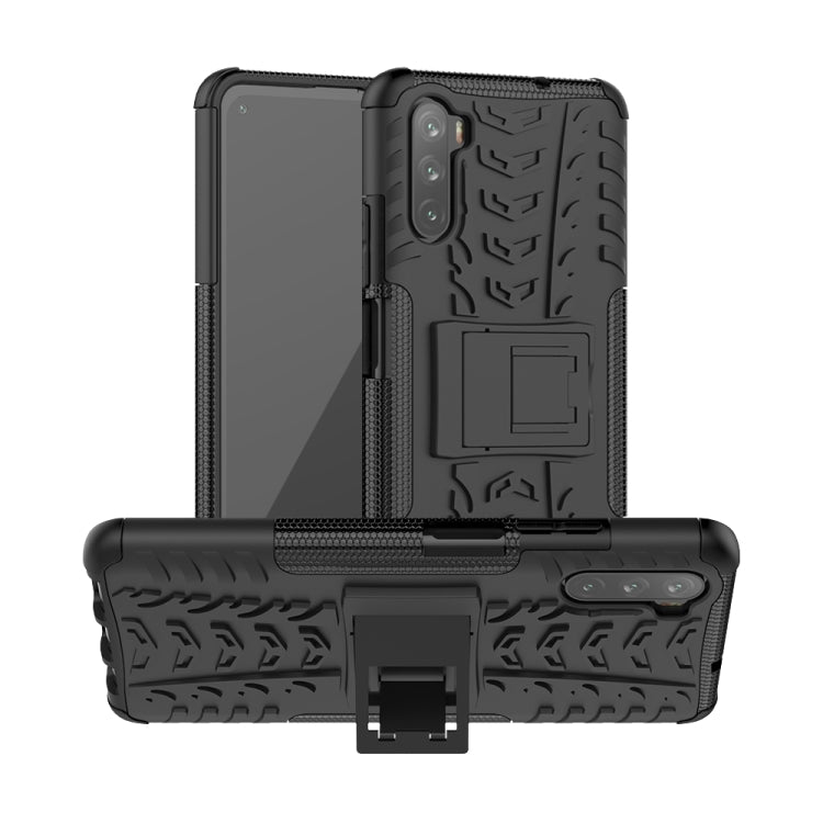 Tire Texture Shockproof TPU+PC Protective Case with Holder, For Huawei Mate 40 lite / Maimang 9, For Xiaomi Poco X3, For Xiaomi Mi 10T / 10T Pro 5G, For OnePlus 8T