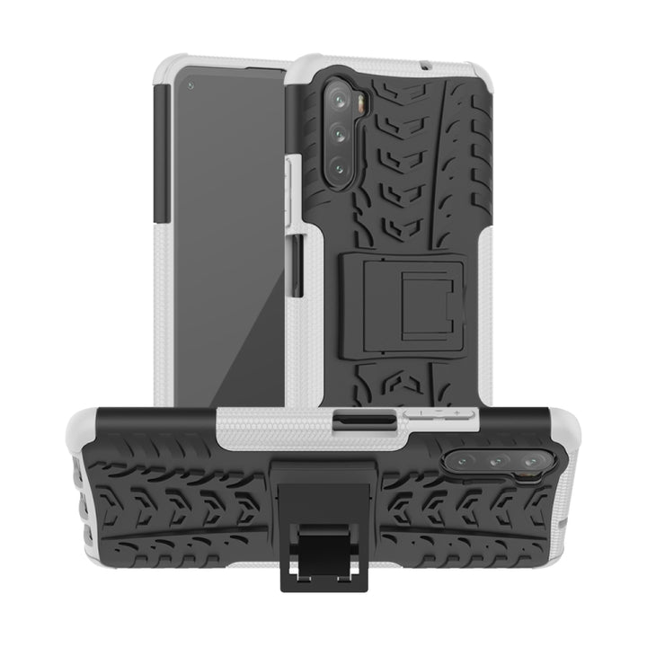 Tire Texture Shockproof TPU+PC Protective Case with Holder, For Huawei Mate 40 lite / Maimang 9, For Xiaomi Poco X3, For Xiaomi Mi 10T / 10T Pro 5G, For OnePlus 8T