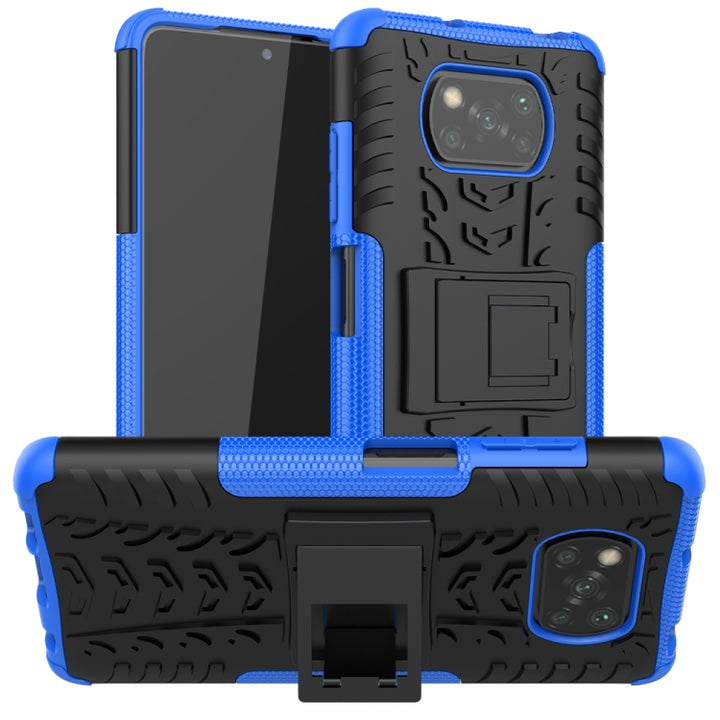 Tire Texture Shockproof TPU+PC Protective Case with Holder, For Huawei Mate 40 lite / Maimang 9, For Xiaomi Poco X3, For Xiaomi Mi 10T / 10T Pro 5G, For OnePlus 8T