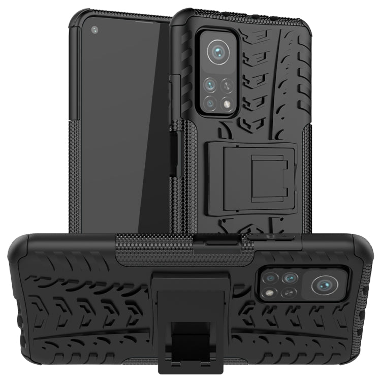 Tire Texture Shockproof TPU+PC Protective Case with Holder, For Huawei Mate 40 lite / Maimang 9, For Xiaomi Poco X3, For Xiaomi Mi 10T / 10T Pro 5G, For OnePlus 8T