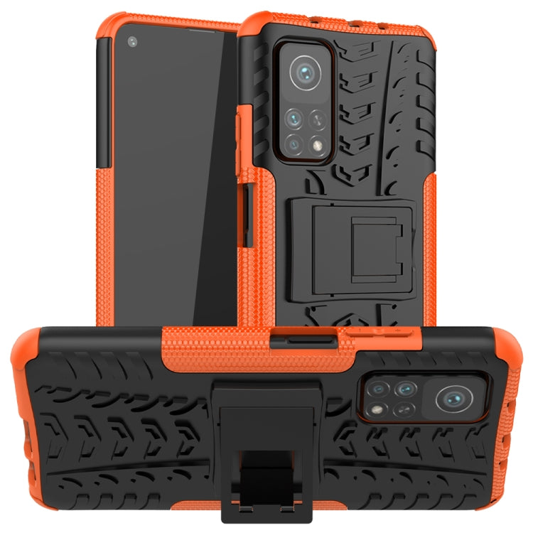 Tire Texture Shockproof TPU+PC Protective Case with Holder, For Huawei Mate 40 lite / Maimang 9, For Xiaomi Poco X3, For Xiaomi Mi 10T / 10T Pro 5G, For OnePlus 8T