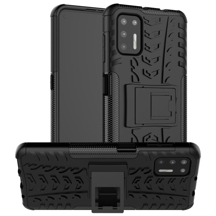 Tire Texture Shockproof TPU+PC Protective Case with Holder, For Samsung Galaxy A42 5G, For Motorola Moto G9 Plus, For Samsung Galaxy M51, For Huawei Enjoy 20 Plus 5G / Y9a