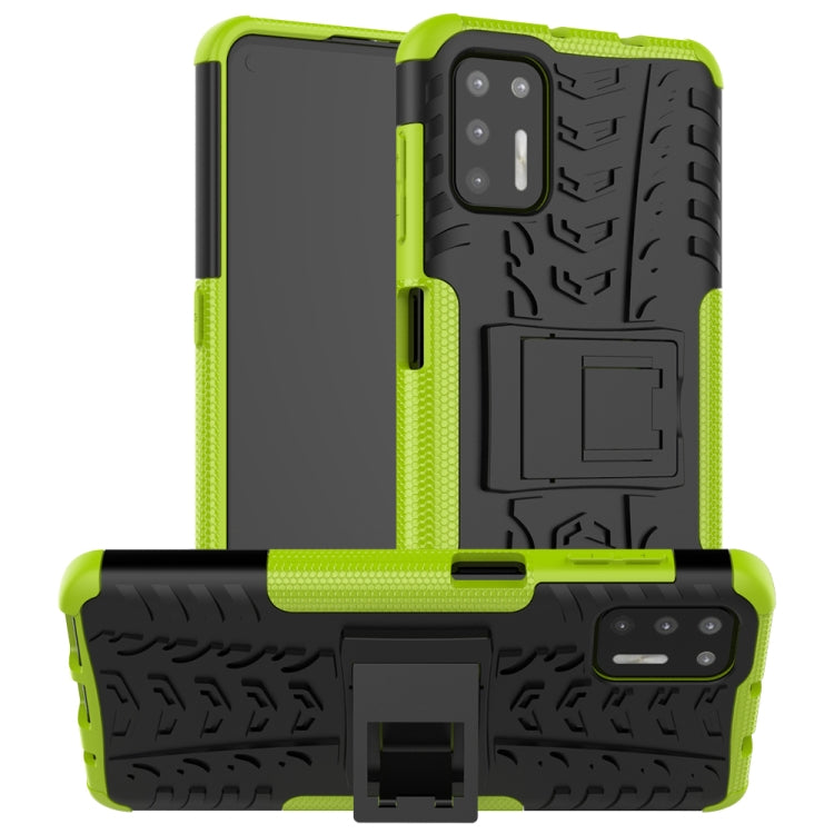 Tire Texture Shockproof TPU+PC Protective Case with Holder, For Samsung Galaxy A42 5G, For Motorola Moto G9 Plus, For Samsung Galaxy M51, For Huawei Enjoy 20 Plus 5G / Y9a