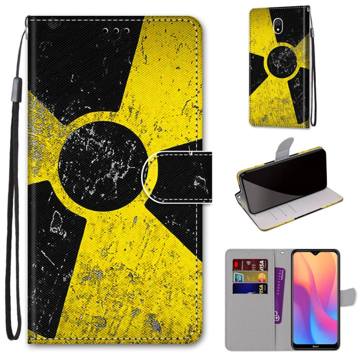 Coloured Drawing Cross Texture Horizontal Flip PU Leather Case with Holder & Card Slots & Wallet & Lanyard, For Xiaomi Redmi 8A