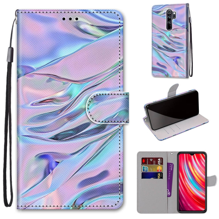 Coloured Drawing Cross Texture Horizontal Flip PU Leather Case with Holder & Card Slots & Wallet & Lanyard, For Xiaomi Redmi Note 8 Pro