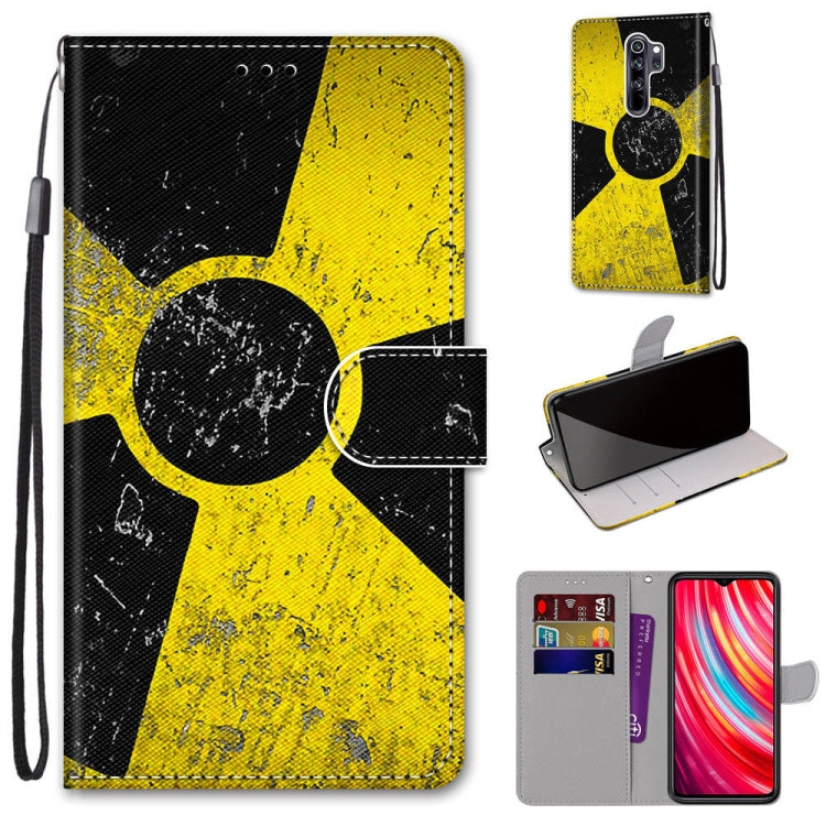 Coloured Drawing Cross Texture Horizontal Flip PU Leather Case with Holder & Card Slots & Wallet & Lanyard, For Xiaomi Redmi Note 8 Pro