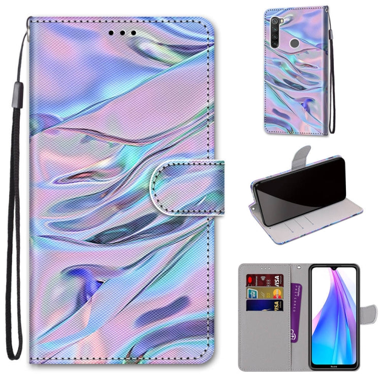 Coloured Drawing Cross Texture Horizontal Flip PU Leather Case with Holder & Card Slots & Wallet & Lanyard, For Xiaomi Redmi Note 8T