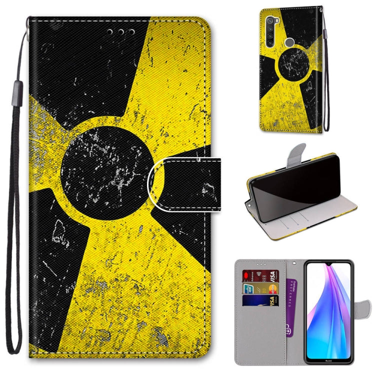 Coloured Drawing Cross Texture Horizontal Flip PU Leather Case with Holder & Card Slots & Wallet & Lanyard, For Xiaomi Redmi Note 8T