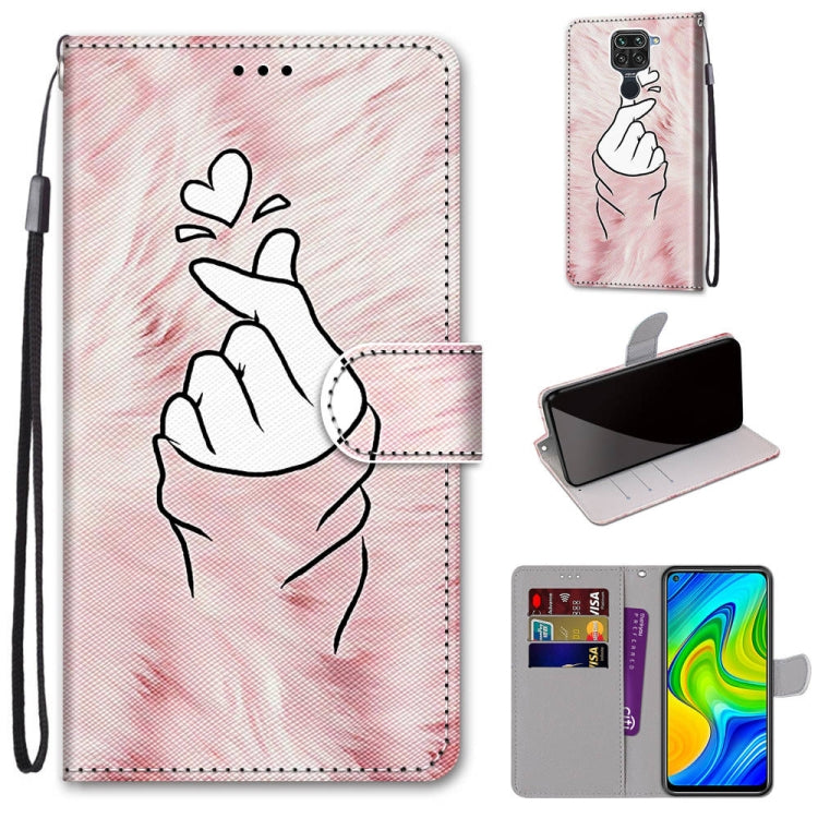 Coloured Drawing Cross Texture Horizontal Flip PU Leather Case with Holder & Card Slots & Wallet & Lanyard, For Xiaomi Redmi Note 9 / 10X 4G