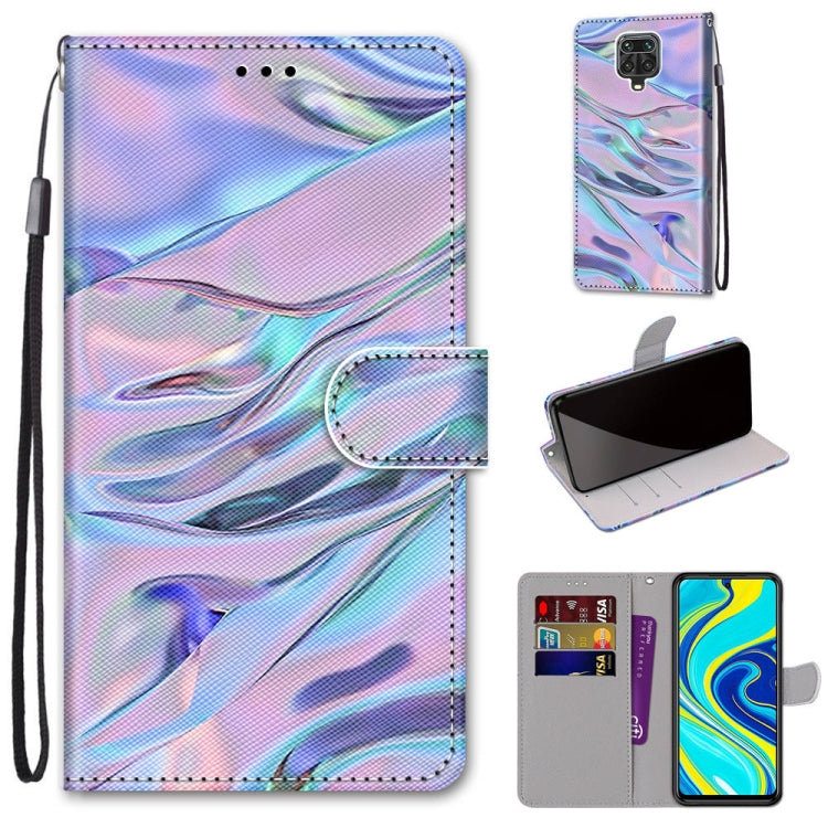 Coloured Drawing Cross Texture Horizontal Flip PU Leather Case with Holder & Card Slots & Wallet & Lanyard, For Xiaomi Redmi Note 9S / 9 Pro