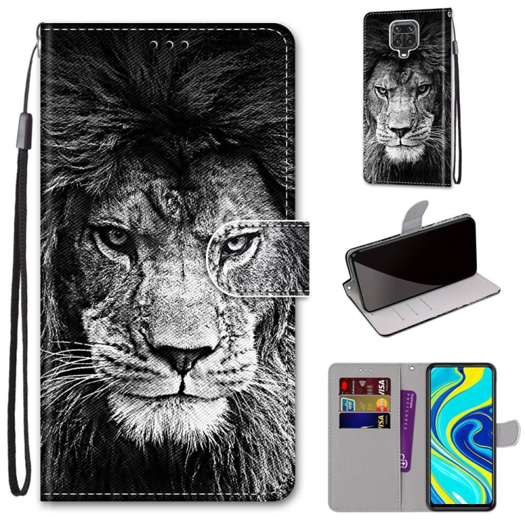 Coloured Drawing Cross Texture Horizontal Flip PU Leather Case with Holder & Card Slots & Wallet & Lanyard, For Xiaomi Redmi Note 9S / 9 Pro