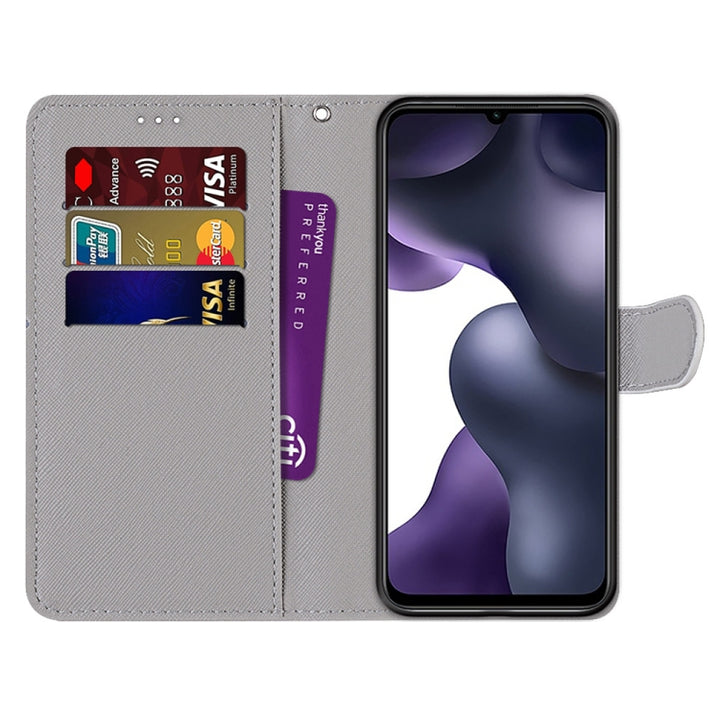 Coloured Drawing Cross Texture Horizontal Flip PU Leather Case with Holder & Card Slots & Wallet & Lanyard, For Xiaomi Mi 10 Lite