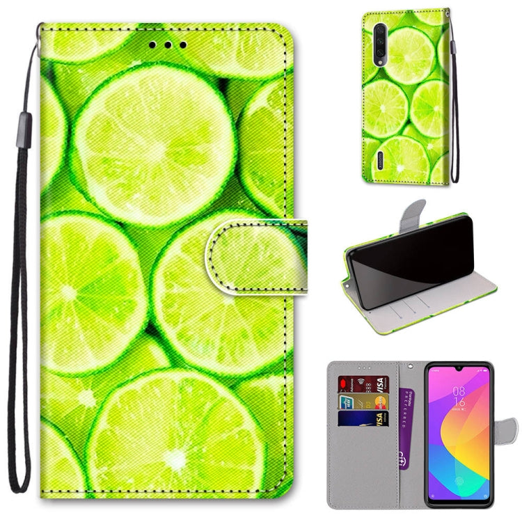 Coloured Drawing Cross Texture Horizontal Flip PU Leather Case with Holder & Card Slots & Wallet & Lanyard, For Xiaomi Mi CC9e / A3