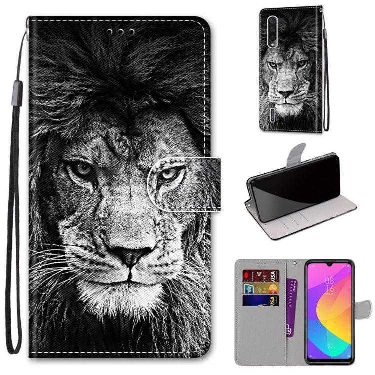 Coloured Drawing Cross Texture Horizontal Flip PU Leather Case with Holder & Card Slots & Wallet & Lanyard, For Xiaomi Mi CC9e / A3