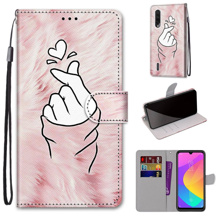 Coloured Drawing Cross Texture Horizontal Flip PU Leather Case with Holder & Card Slots & Wallet & Lanyard, For Xiaomi Mi CC9e / A3