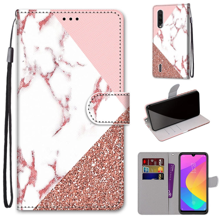 Coloured Drawing Cross Texture Horizontal Flip PU Leather Case with Holder & Card Slots & Wallet & Lanyard, For Xiaomi Mi CC9e / A3