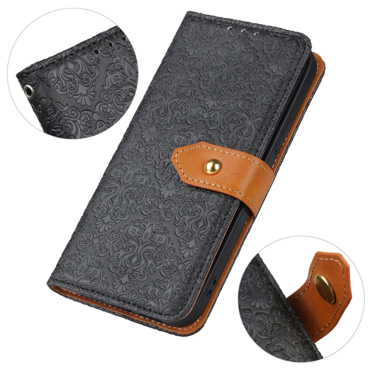 European Floral Embossed Copper Buckle Horizontal Flip PU Leather Case with Holder & Card Slots & Wallet & Photo Frame, For OnePlus 9, For OnePlus Nord