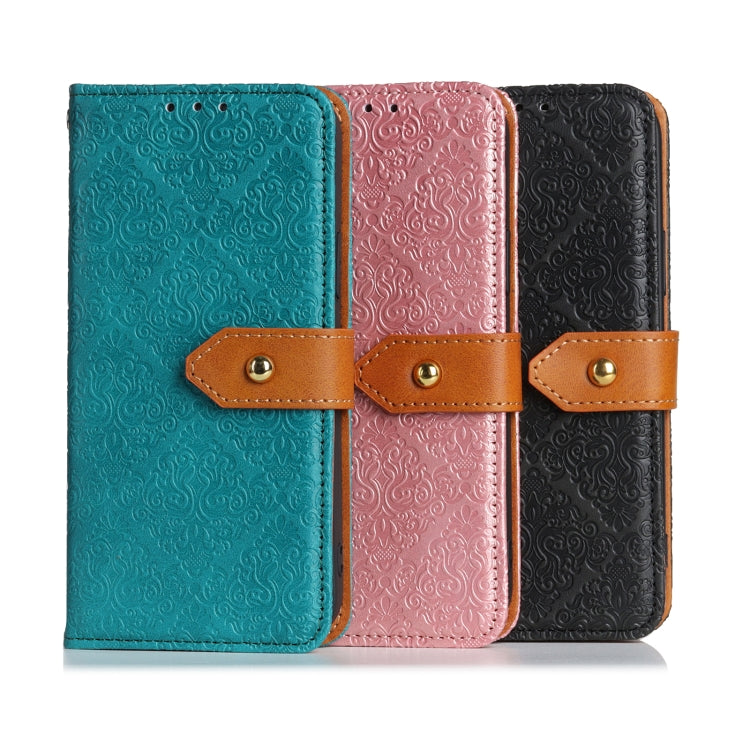 European Floral Embossed Copper Buckle Horizontal Flip PU Leather Case with Holder & Card Slots & Wallet & Photo Frame, For OnePlus 9, For OnePlus Nord