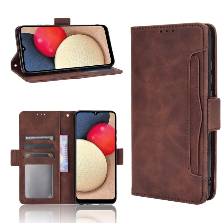 Skin Feel Calf Pattern Horizontal Flip Leather Case with Holder & Card Slots & Photo Frame, For Samsung Galaxy A02s, For Samsung Galaxy A52 5G, For Samsung Galaxy A72 5G / 4G, For Samsung Galaxy S21+ 5G, For Samsung Galaxy S21 Ultra 5G