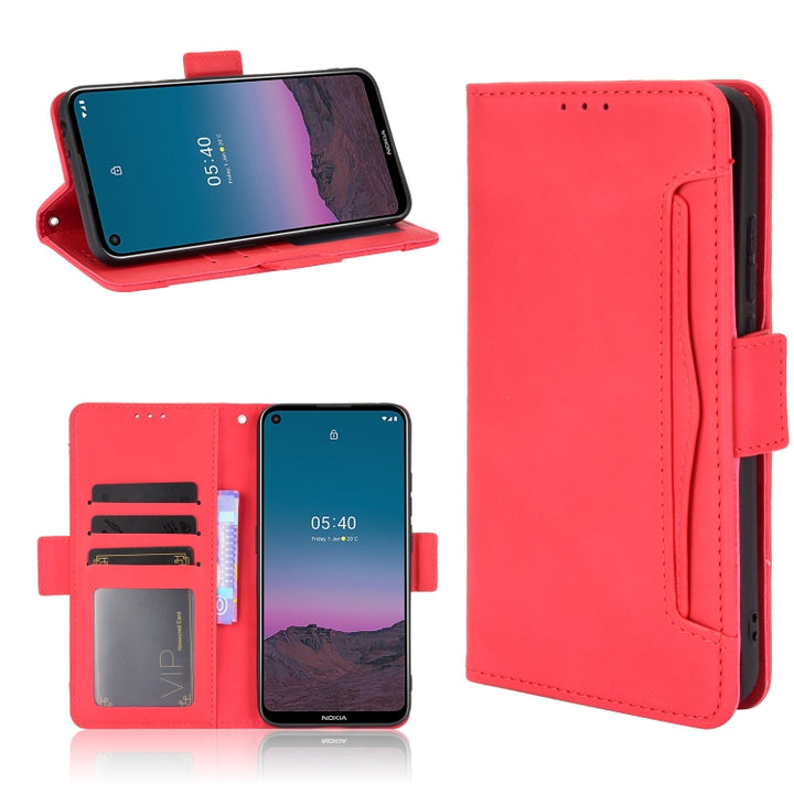 Skin Feel Calf Pattern Horizontal Flip Leather Case with Holder & Card Slots & Photo Frame, For Motorola Moto E7, For Nokia 5.4