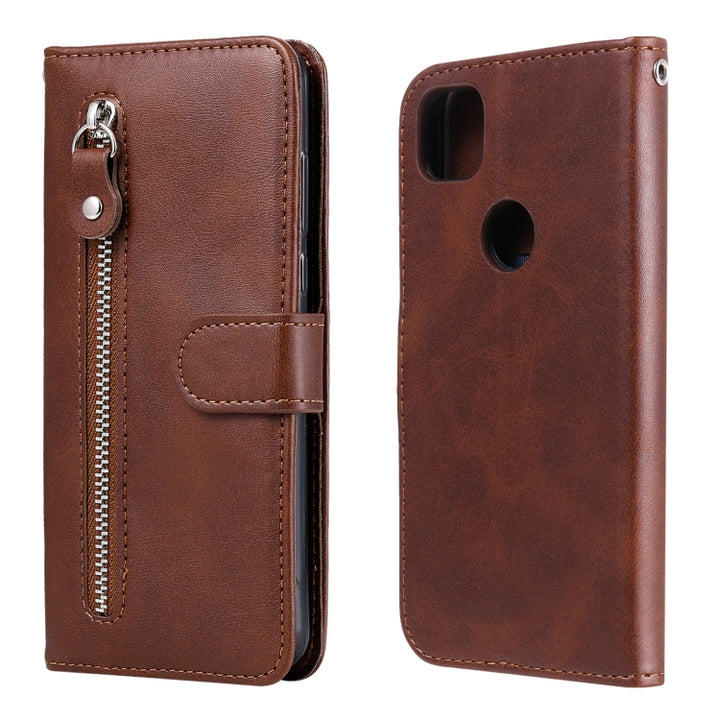 Fashion Calf Texture Zipper Horizontal Flip Leather Case with Holder & Card Slots & Wallet, For OPPO F17 Pro / A93, For OPPO Realme 5 / 5s / C3, For Google Pixel 4a 4G, For Google Pixel 5 XL / Pixel 4a 5G, For Xiaomi Poco M3 / Redmi Note 9 4G