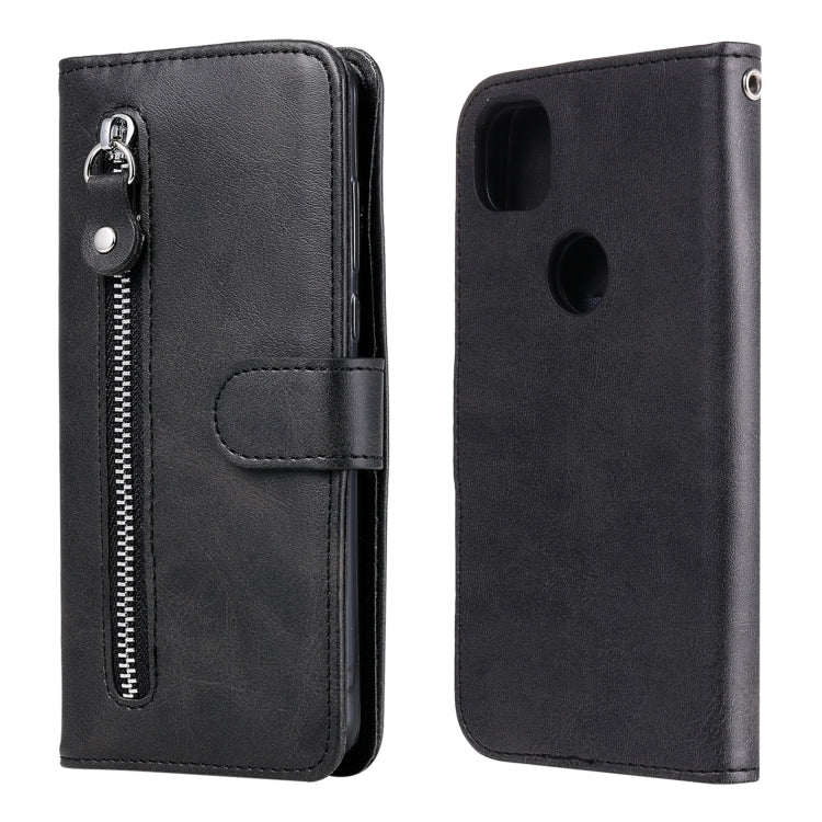 Fashion Calf Texture Zipper Horizontal Flip Leather Case with Holder & Card Slots & Wallet, For OPPO F17 Pro / A93, For OPPO Realme 5 / 5s / C3, For Google Pixel 4a 4G, For Google Pixel 5 XL / Pixel 4a 5G, For Xiaomi Poco M3 / Redmi Note 9 4G