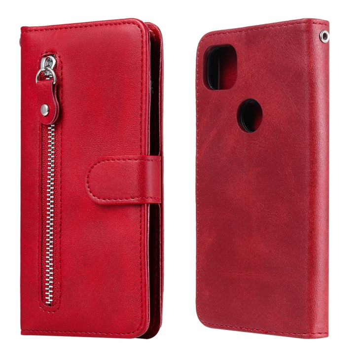 Fashion Calf Texture Zipper Horizontal Flip Leather Case with Holder & Card Slots & Wallet, For OPPO F17 Pro / A93, For OPPO Realme 5 / 5s / C3, For Google Pixel 4a 4G, For Google Pixel 5 XL / Pixel 4a 5G, For Xiaomi Poco M3 / Redmi Note 9 4G