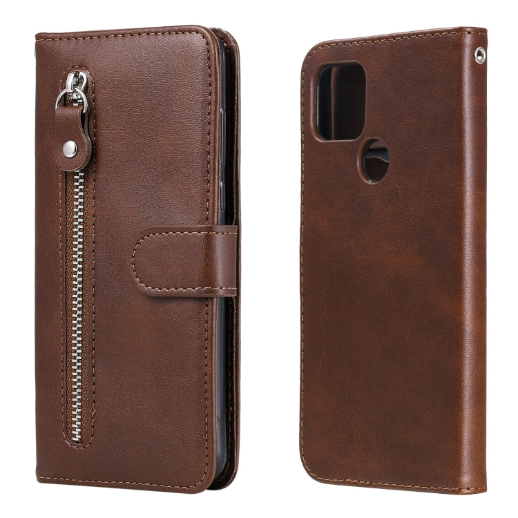 Fashion Calf Texture Zipper Horizontal Flip Leather Case with Holder & Card Slots & Wallet, For OPPO F17 Pro / A93, For OPPO Realme 5 / 5s / C3, For Google Pixel 4a 4G, For Google Pixel 5 XL / Pixel 4a 5G, For Xiaomi Poco M3 / Redmi Note 9 4G