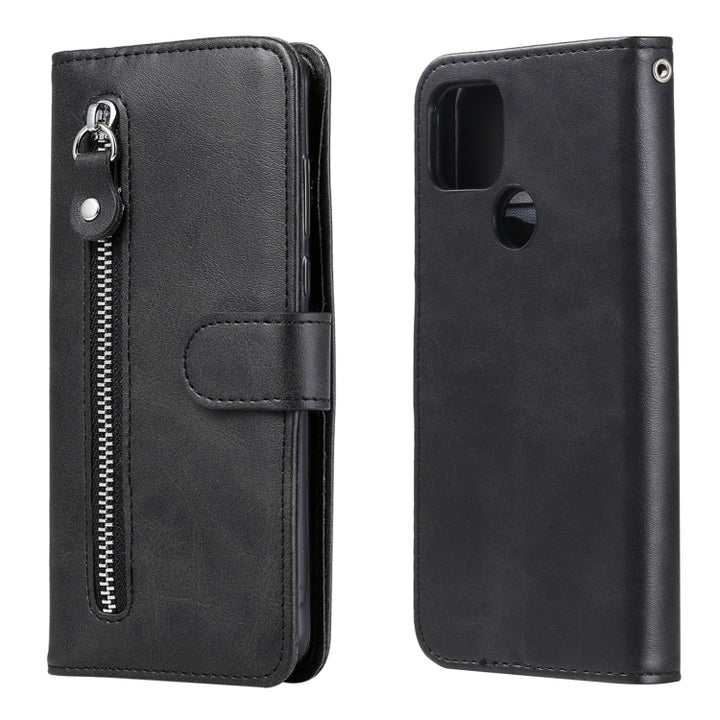 Fashion Calf Texture Zipper Horizontal Flip Leather Case with Holder & Card Slots & Wallet, For OPPO F17 Pro / A93, For OPPO Realme 5 / 5s / C3, For Google Pixel 4a 4G, For Google Pixel 5 XL / Pixel 4a 5G, For Xiaomi Poco M3 / Redmi Note 9 4G