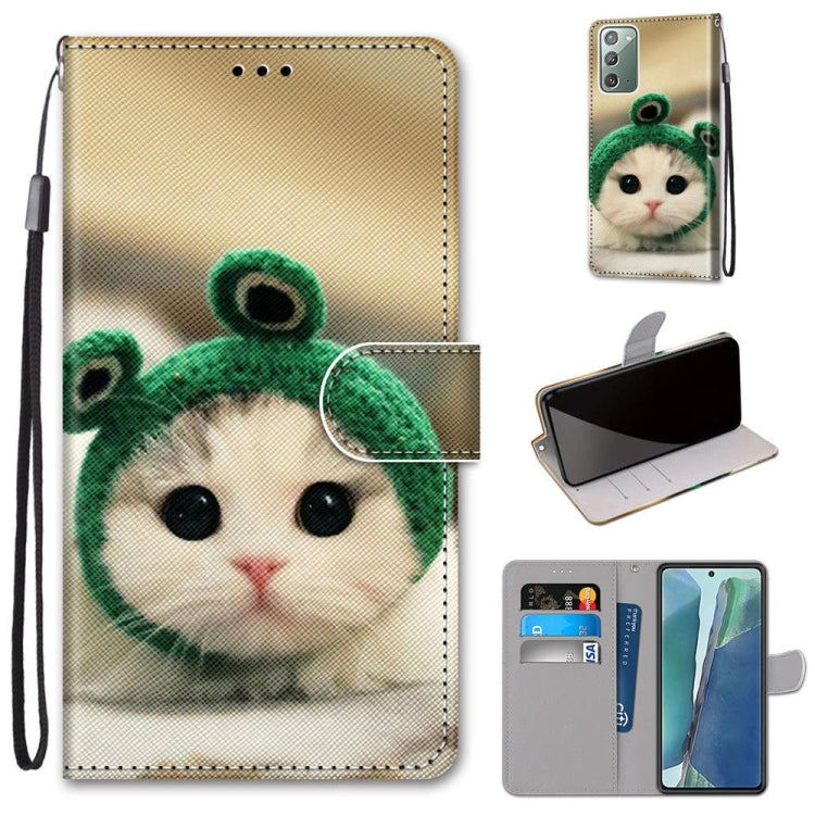 Coloured Drawing Cross Texture Horizontal Flip PU Leather Case with Holder & Card Slots & Wallet & Lanyard, For Samsung Galaxy Note 20