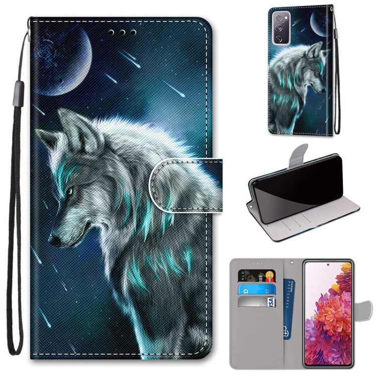 Coloured Drawing Cross Texture Horizontal Flip PU Leather Case with Holder & Card Slots & Wallet & Lanyard, For Samsung Galaxy S20 FE 5G