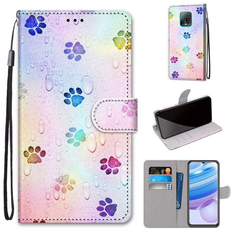 Coloured Drawing Cross Texture Horizontal Flip PU Leather Case with Holder & Card Slots & Wallet & Lanyard, For Xiaomi Redmi 10X 5G / 10X Pro 5G