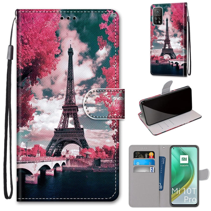 Coloured Drawing Cross Texture Horizontal Flip PU Leather Case with Holder & Card Slots & Wallet & Lanyard, For Xiaomi Mi 10T 5G / 10T Pro 5G / Redmi K30s